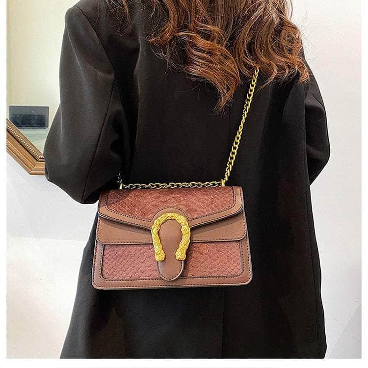 Luxury Shoulder Crossbody Chain Leather Purse