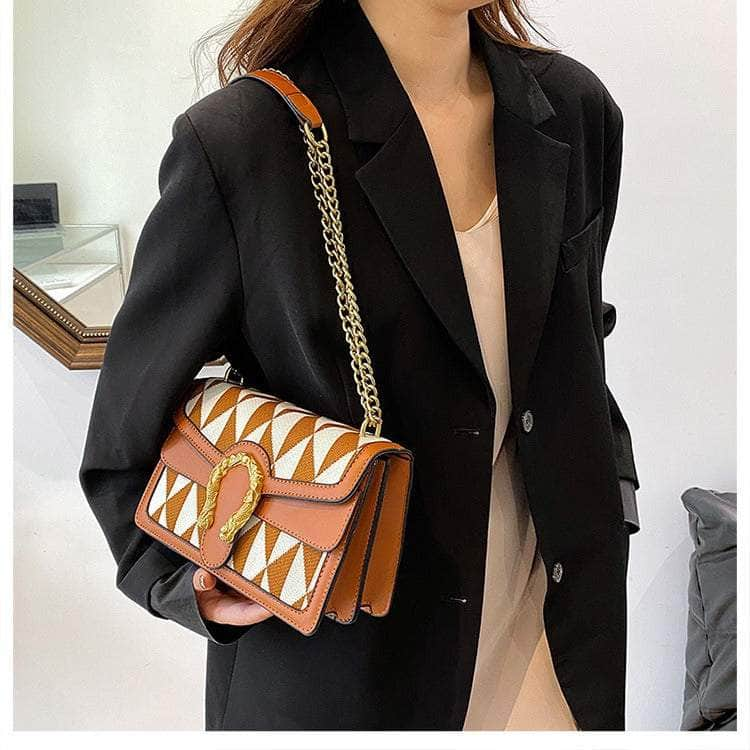 Luxury Shoulder Crossbody Chain Leather Purse