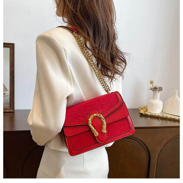 Luxury Shoulder Crossbody Chain Leather Purse