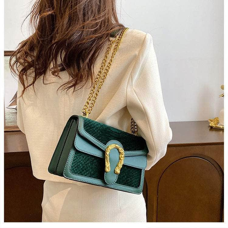 Luxury Shoulder Crossbody Chain Leather Purse