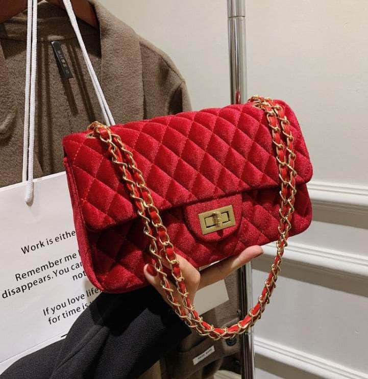 Luxury Shoulder Crossbody Purse Red