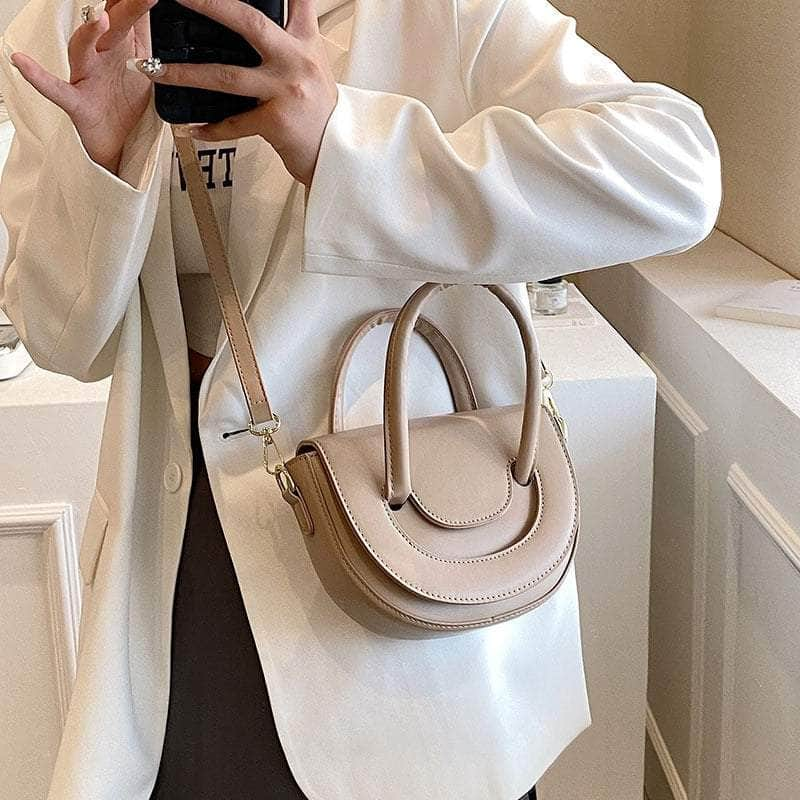 Luxury Shoulder Saddle Handbag