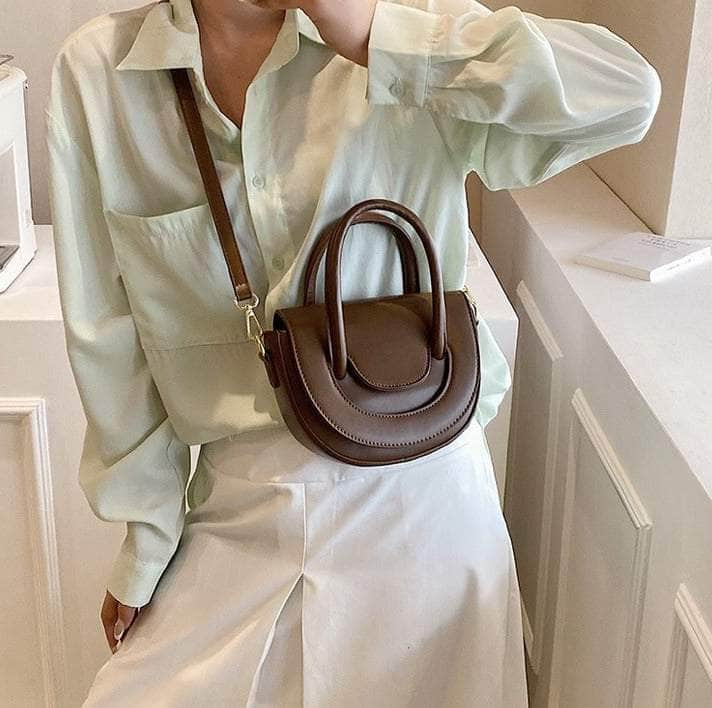 Luxury Shoulder Saddle Handbag