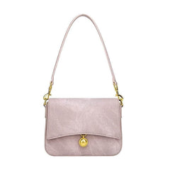 Luxury Sleek Leather Shoulder Bag with Gold Accent