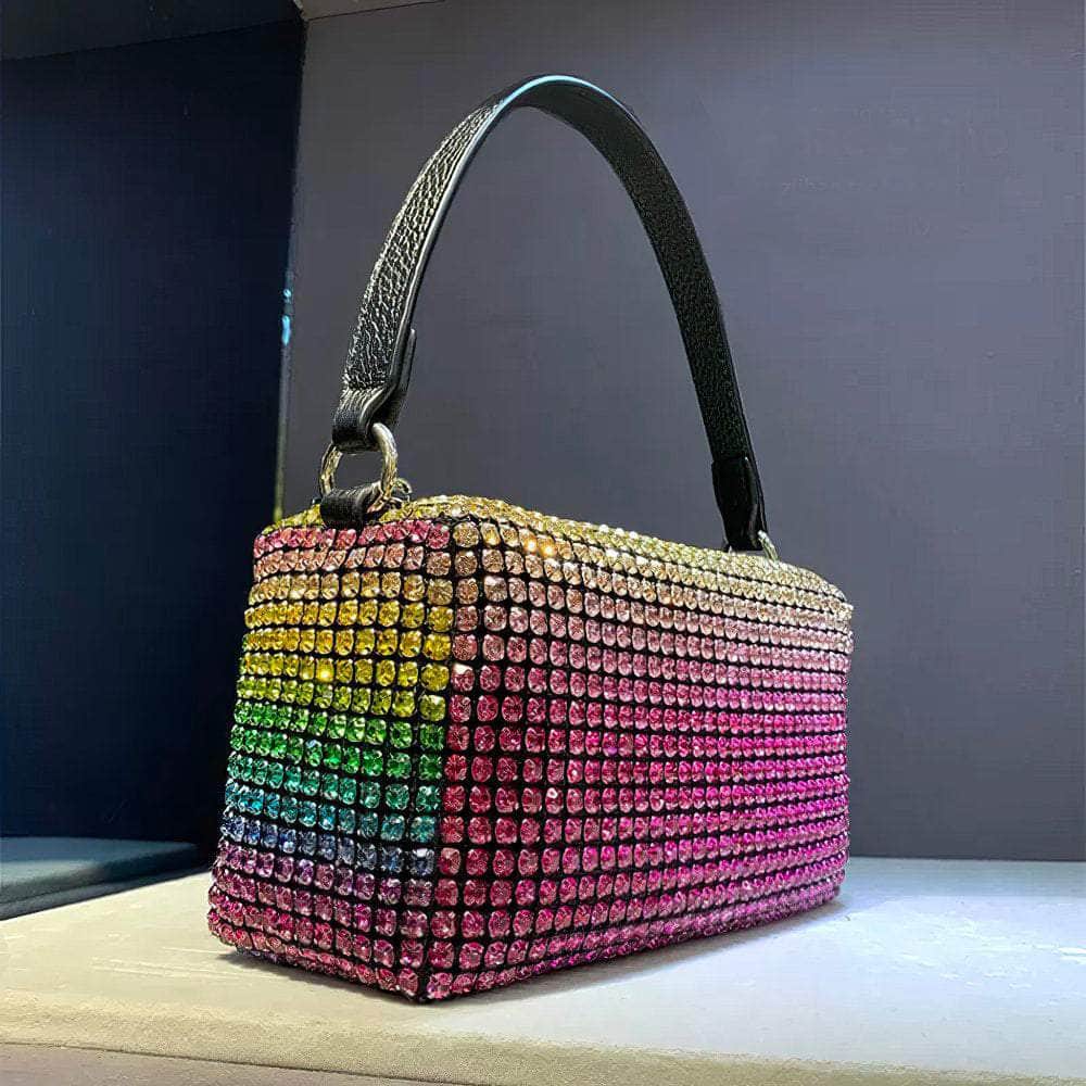 Luxury Sparkling Rhinestone Crossbody Clutch Bag