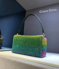 Luxury Sparkling Rhinestone Crossbody Clutch Bag Multicolor