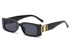 Luxury Square Sunglasses: Premium Eyewear black/black / Resin