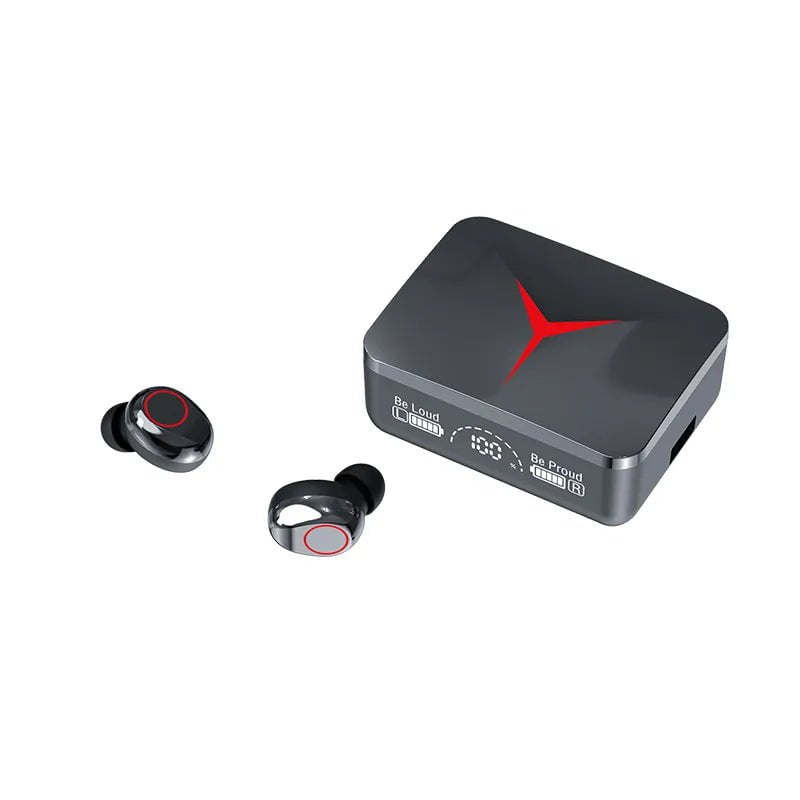 M90 Wireless Earphones with Bluetooth 5.1, Touch Control, Gaming Headset, HIFI Stereo, Noise Reduction, and Mic black