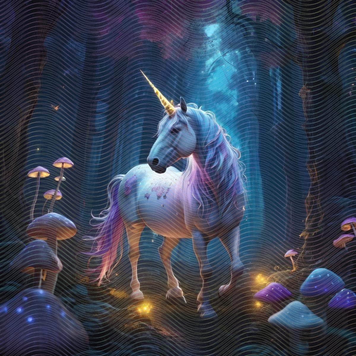 Magical and Shining Fantasy Unicorn