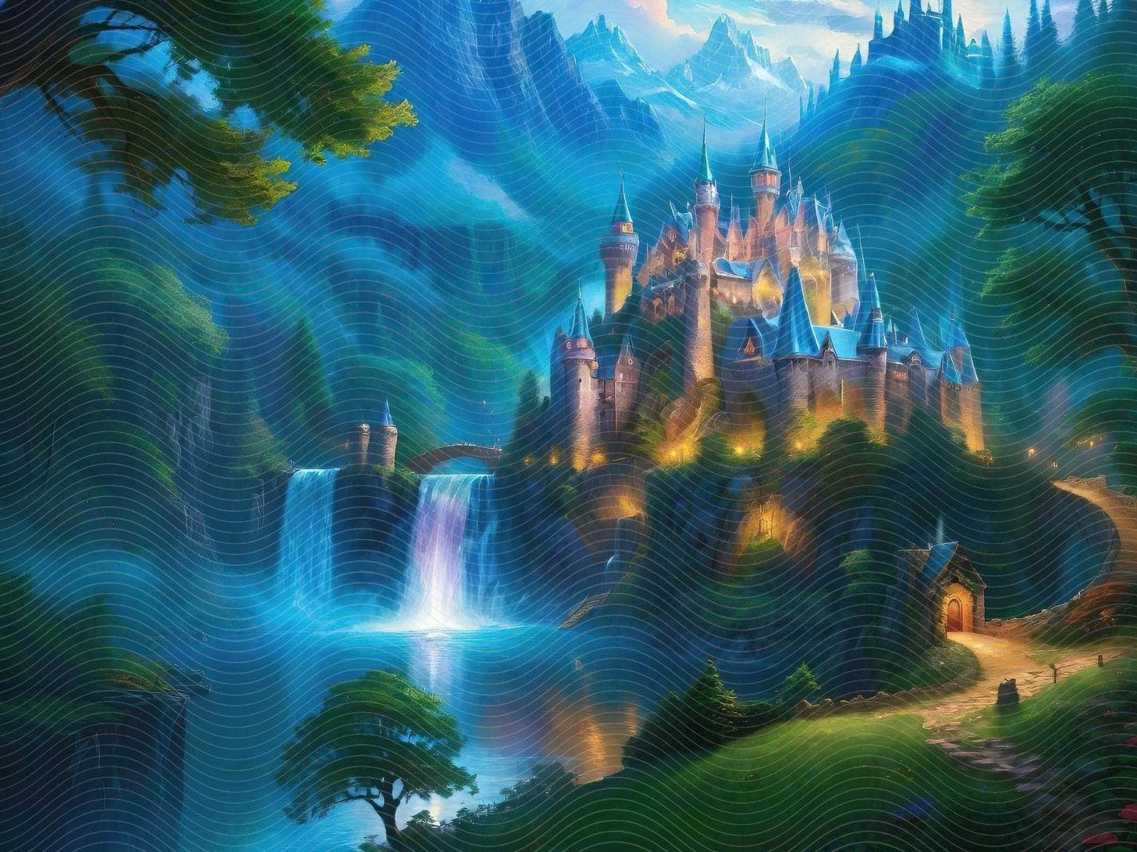 Magical Beautiful Fantasy Castle