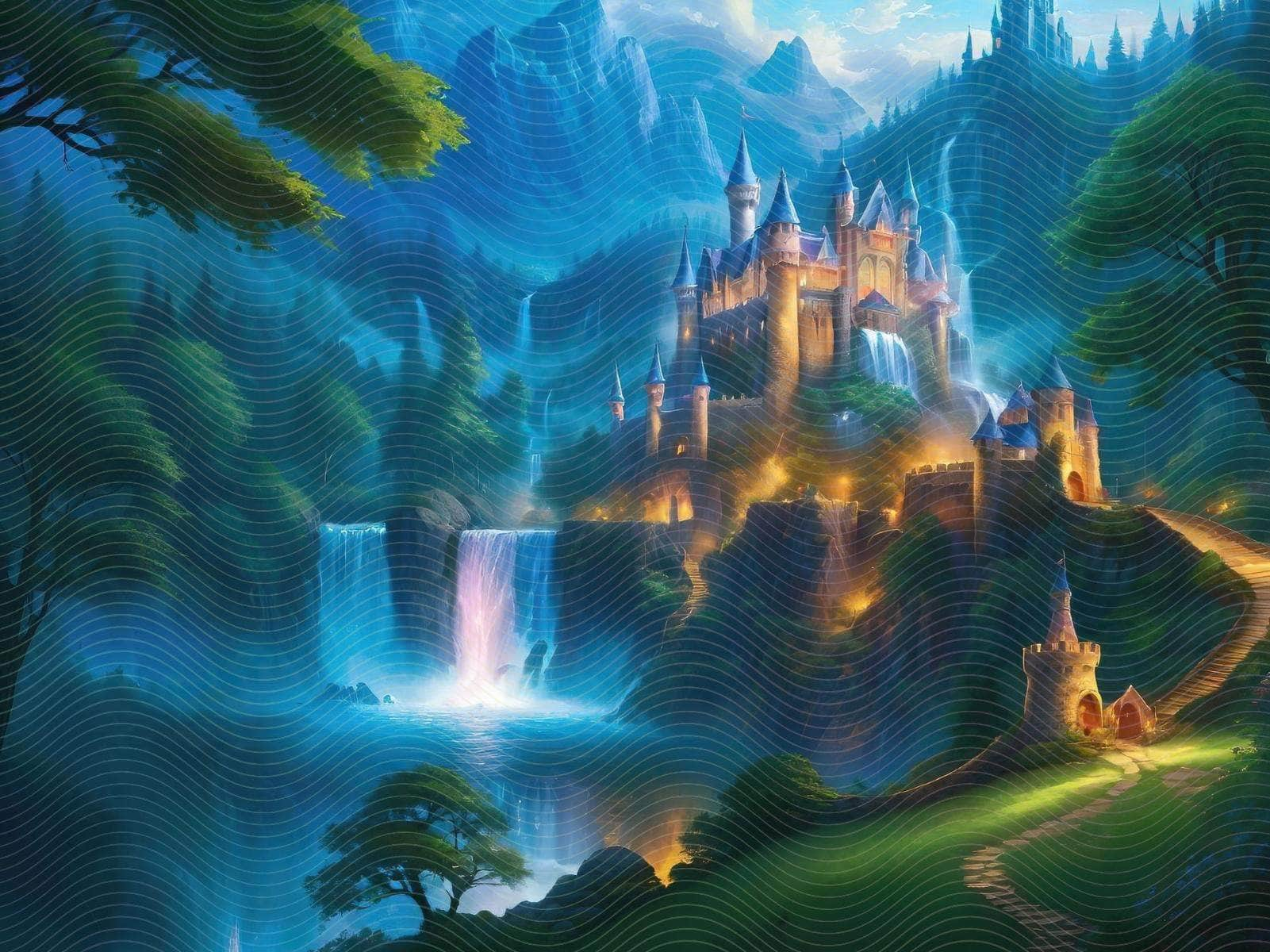 Magical Beautiful Fantasy Castle