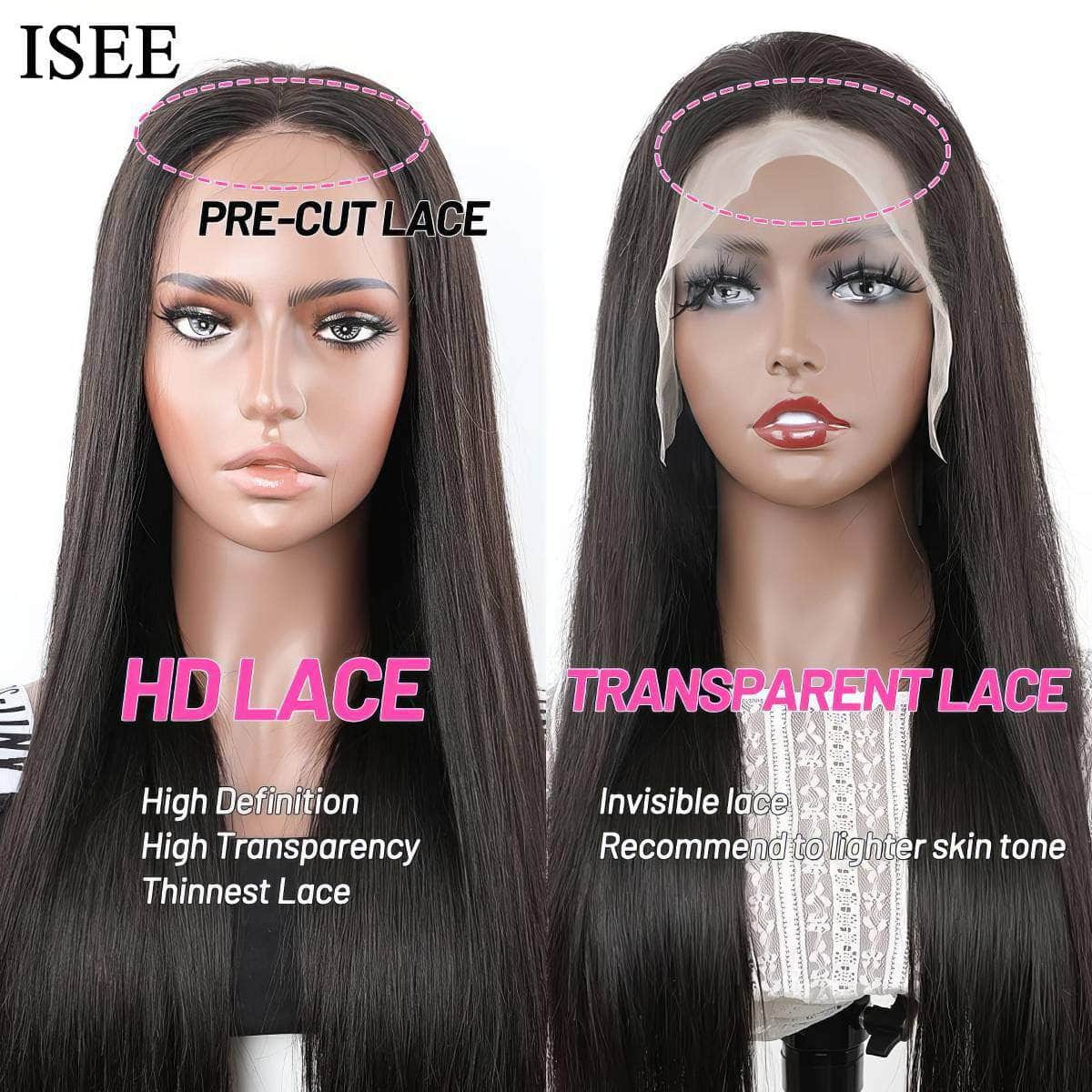 Malaysian Straight Glueless Human Hair Wig - Wear And Go, 13x4 Lace Frontal, Ready To Wear, Real HD Lace