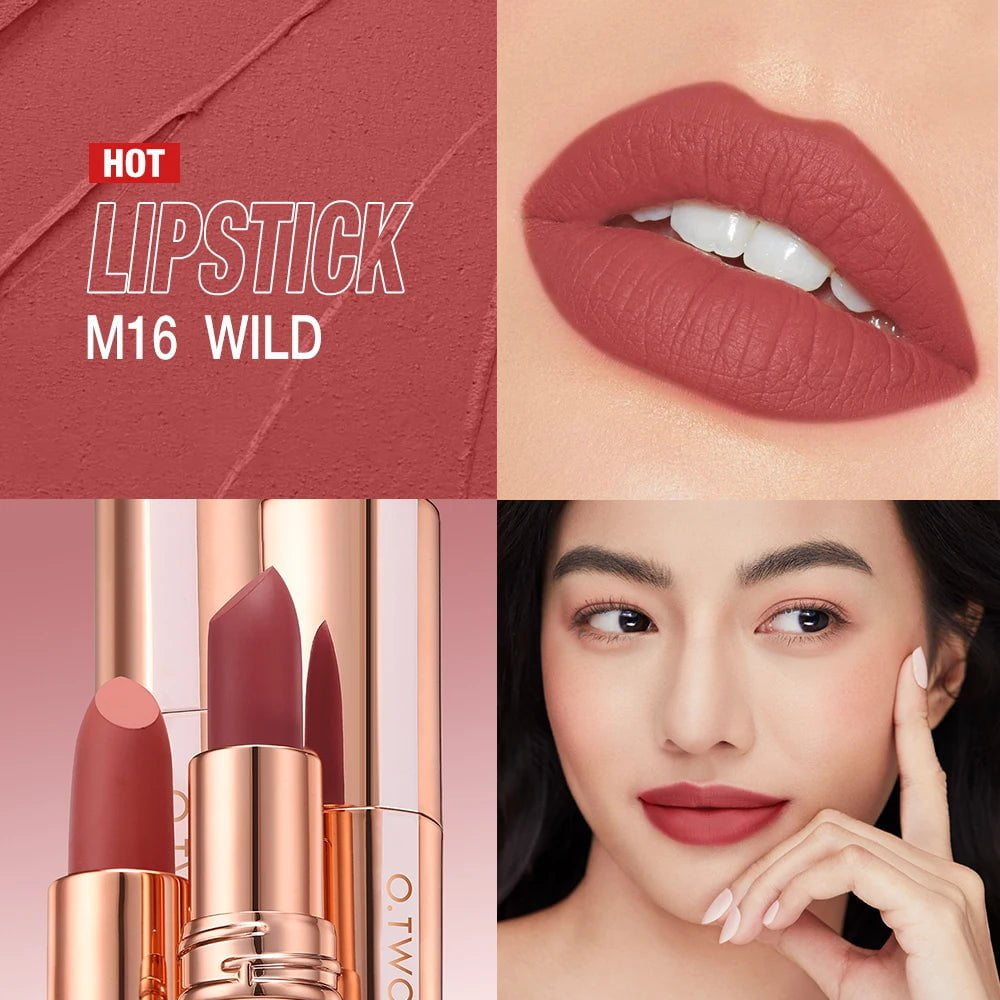 Matte Lipstick: Long Lasting, Waterproof, Smudge-free, Classic Velvet Finish - Highly Pigmented Lip Tint Makeup