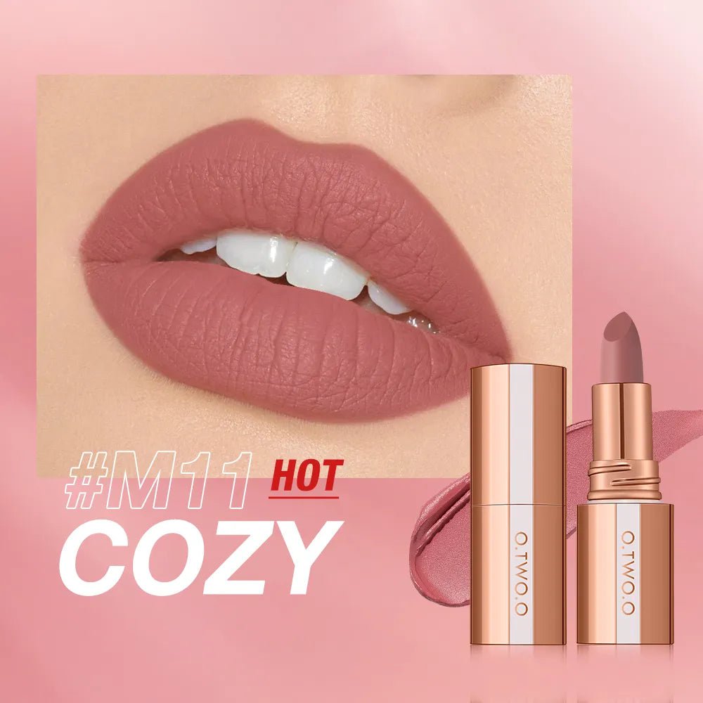 Matte Lipstick: Long Lasting, Waterproof, Smudge-free, Classic Velvet Finish - Highly Pigmented Lip Tint Makeup M11