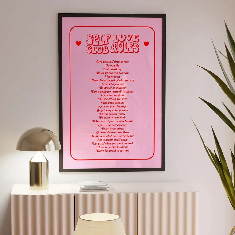 Maximalist Love Quote Canvas: 'More Amor Por Favor' - Colorful Pink Wall Art AHP0304-17 / 20x30cm No Frame
