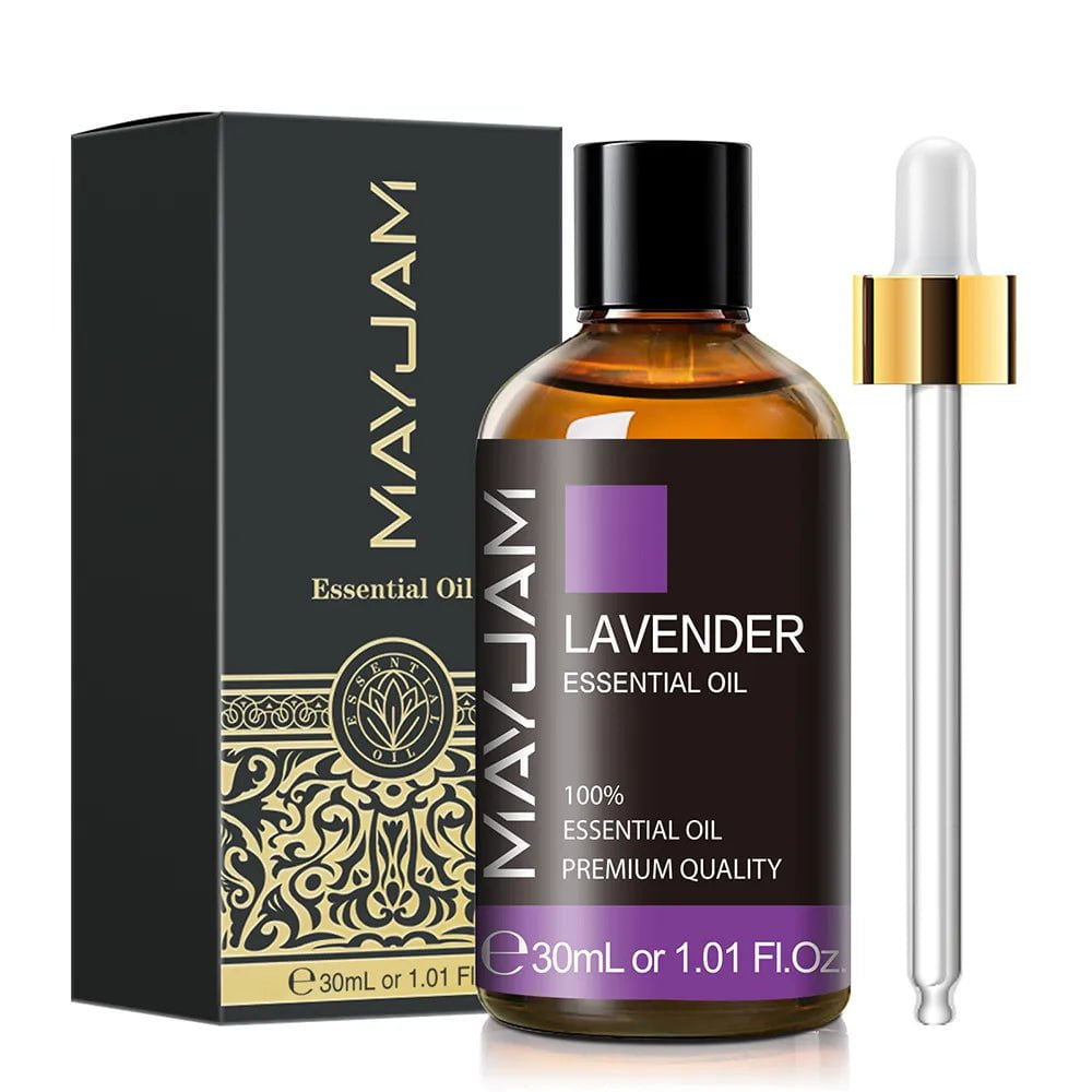 MAYJAM Essential Oils: 10ml, 30ml, 100ml for Humidifier Diffuser - Lavender, Jasmine, Eucalyptus, Ylang Ylang, Vanilla, Tea Tree Aroma Oil