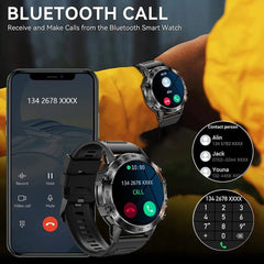 MELANDA Steel 1.39" Bluetooth Smartwatch for Men