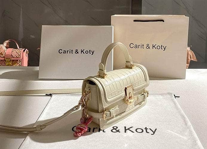 Metal Deco Croc Embossed Candy Color Bag