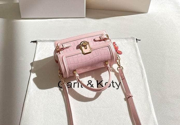 Metal Deco Croc Embossed Candy Color Bag