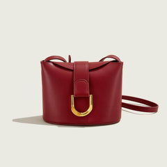 Mini Bucket One Shoulder Bag Red