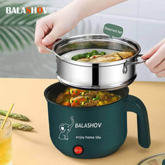 Mini Electric Cooker: Non-Stick Cooking, Single/Double Hot Pot, Steamer - Multifunction for Home