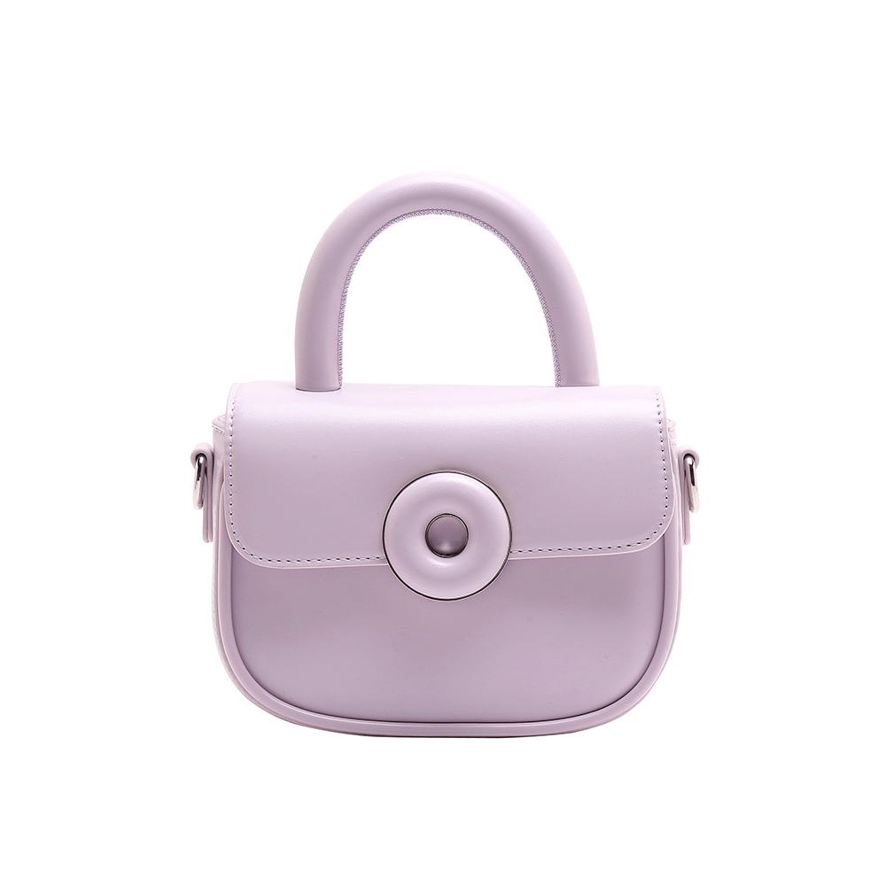 Mini Flap Button Statement Saddle Bag