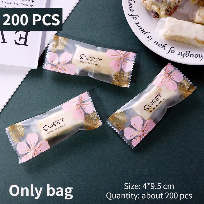 Mini Food Vacuum Sealer: Portable Heat Sealing Machine for Plastic Bags - Household Handheld Packing with Seal Clips 200pcs bag 4X9.5cm 1