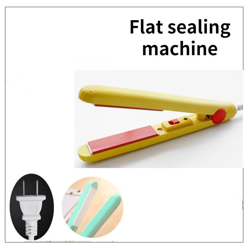 Mini Food Vacuum Sealer: Portable Heat Sealing Machine for Plastic Bags - Household Handheld Packing with Seal Clips flat US plug