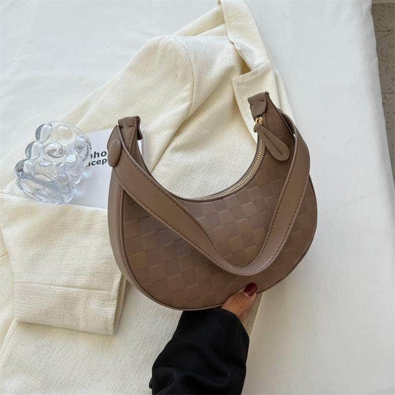Mini Half-Moon Hobo Handbag Tan