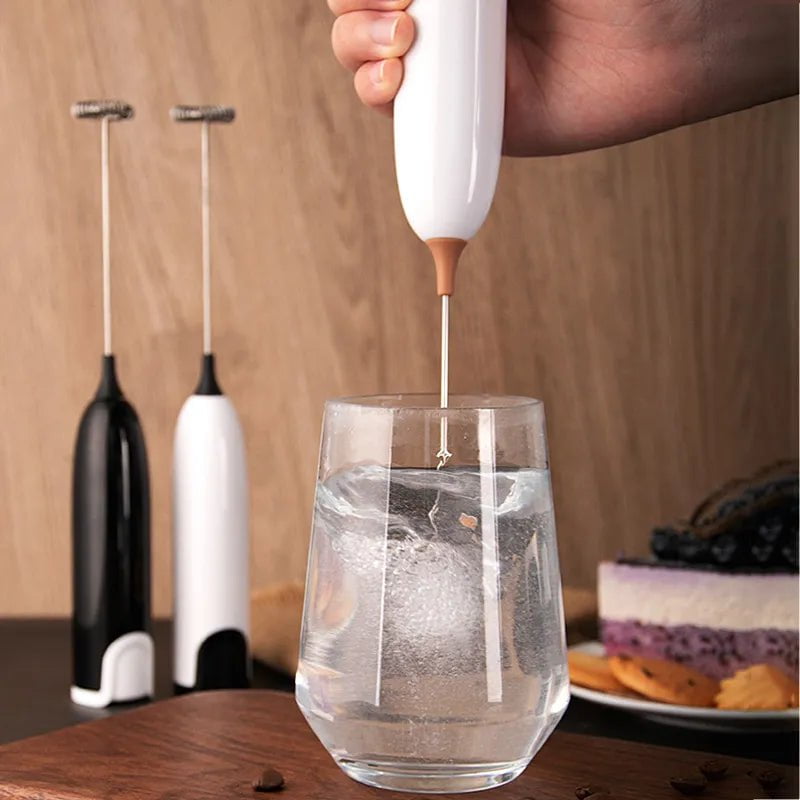 Mini Handheld Milk Frother - Latte, Coffee, Cappuccino, Matcha, Hot Chocolate, Egg Beater