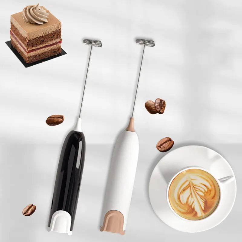 Mini Handheld Milk Frother - Latte, Coffee, Cappuccino, Matcha, Hot Chocolate, Egg Beater