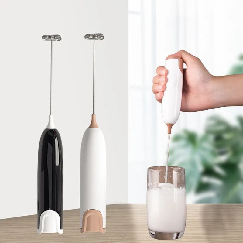 Mini Handheld Milk Frother - Latte, Coffee, Cappuccino, Matcha, Hot Chocolate, Egg Beater