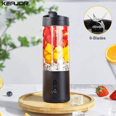 Mini Portable Electric Fruit Juicer - Smoothie Blender, Rechargeable, Multifunctional Mixer