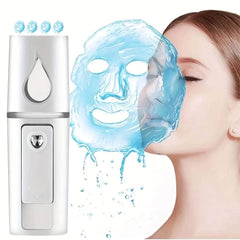 Mini Rechargeable Facial Mister: Portable Handy Face Humidifier, Skin Care Sprayer for Hydrating