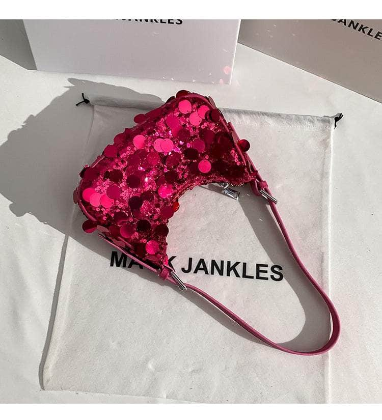 Mini Sequin Hobo Handbag