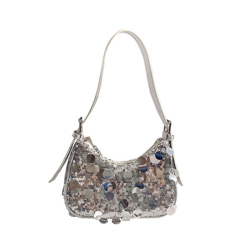 Mini Sequin Hobo Handbag