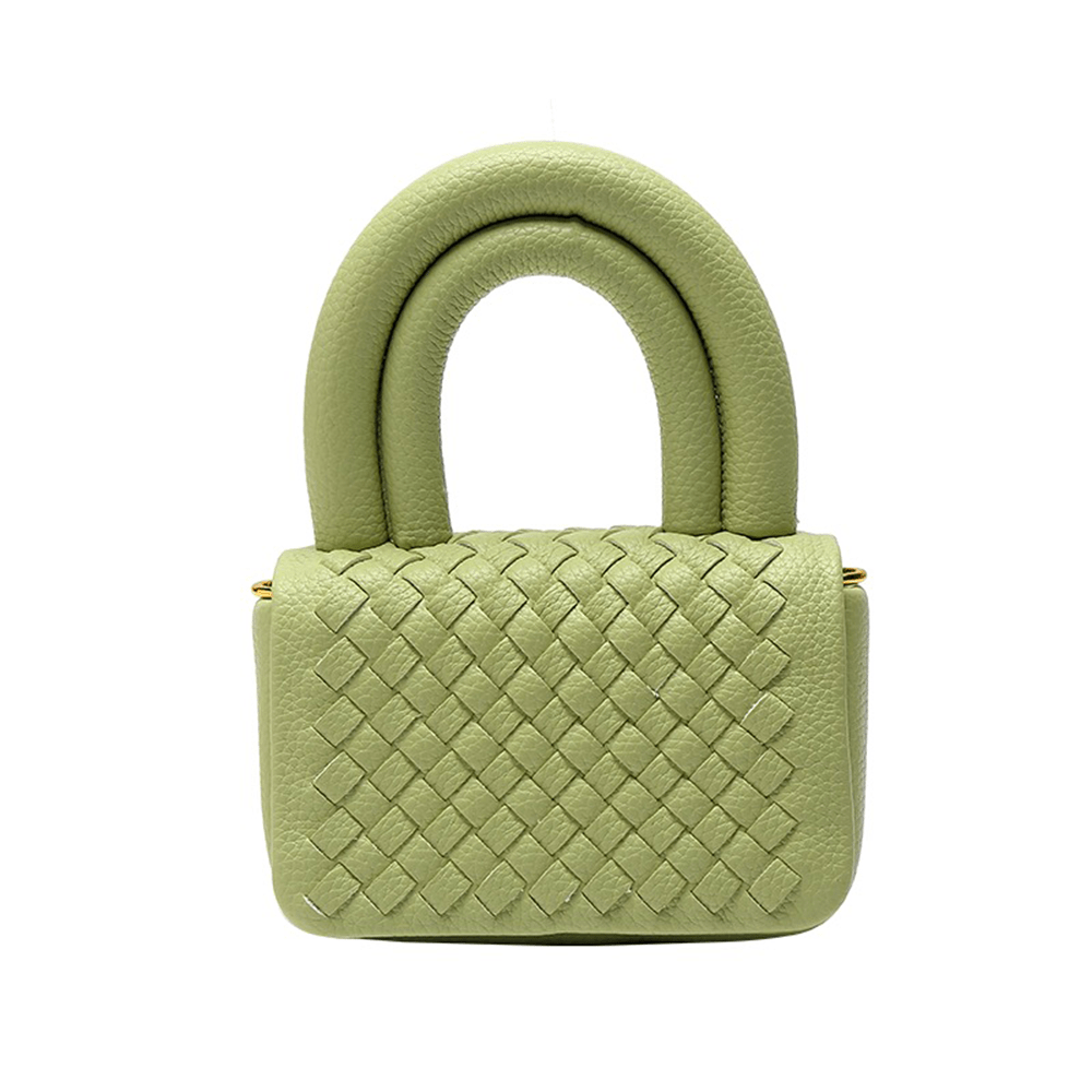 Miniature Top Handle Woven Handbag