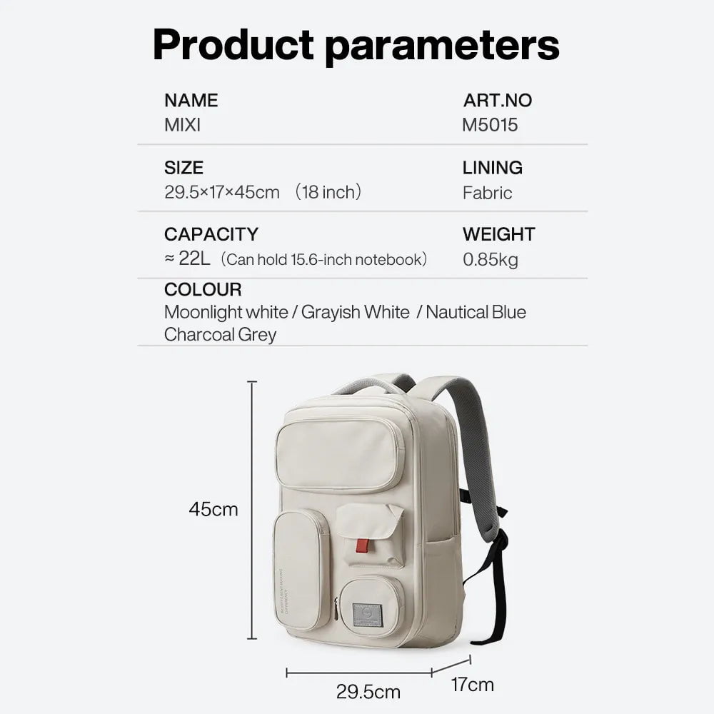 Mixi Outdoor Backpack - 18 Inch Waterproof Travel Bag