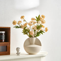 Modern Nordic Home Decor: Luxury White Ceramic Vases for Wedding, Living Room, and Office - Dried Flower Decor