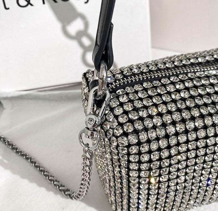 Modern Rhinestone Pouch Mini Bag