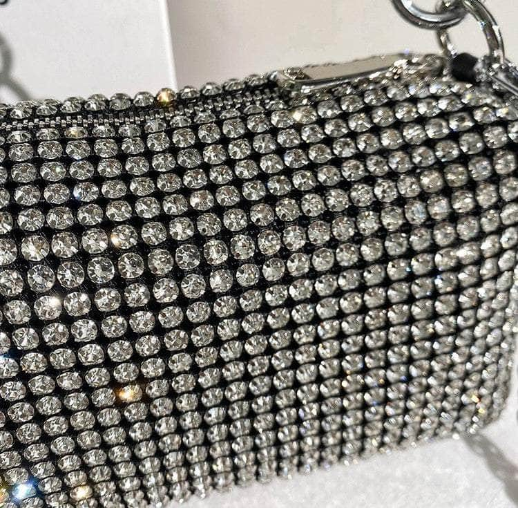 Modern Rhinestone Pouch Mini Bag