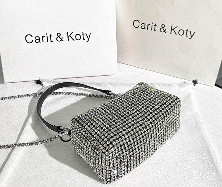 Modern Rhinestone Pouch Mini Bag