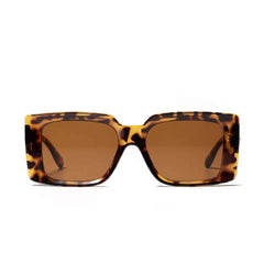 Modified Large Frame Sunglasses Leopard Tan / Resin