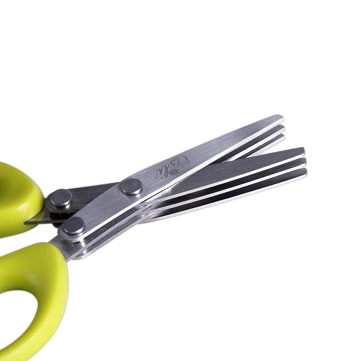 Multi-functional Stainless Steel Kitchen Scissors - 3/5 Layers for Pepper Shredding, Chopping Scallions, Laver Cutting 3 Layers / CHINA