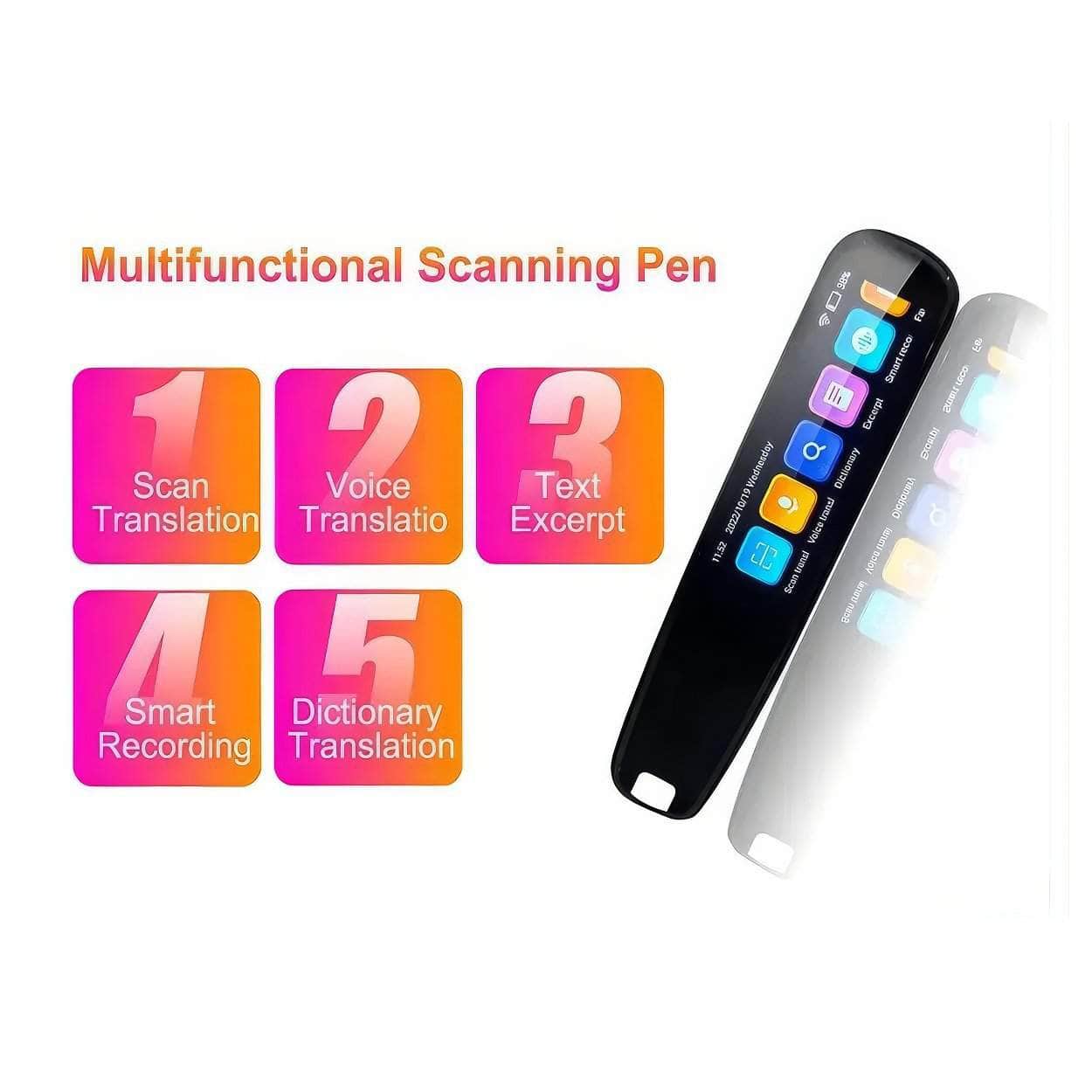 Multifunctional Real-Time Smart Voice Translator Pen S7