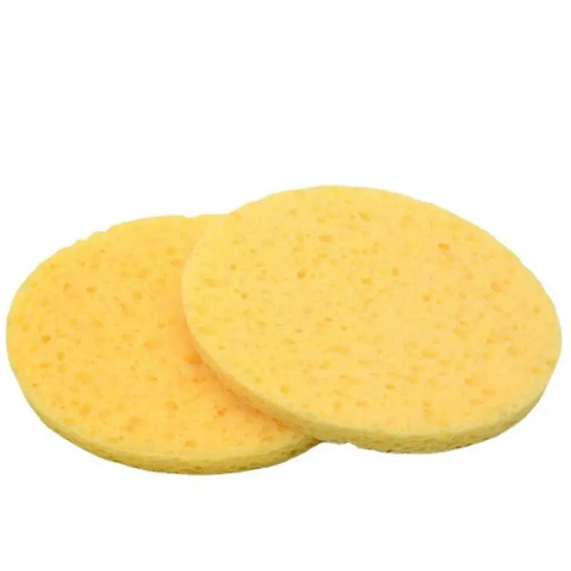 Natural Wood Pulp Makeup Remover Sponge: Cellulose Facial Washing Puff