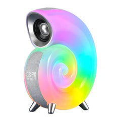New App-Controlled RGB Atmosphere Night Light - Conch Bluetooth Speaker with Music Rhythm, Natural Sleep Aid, Alarm Clock Popular style