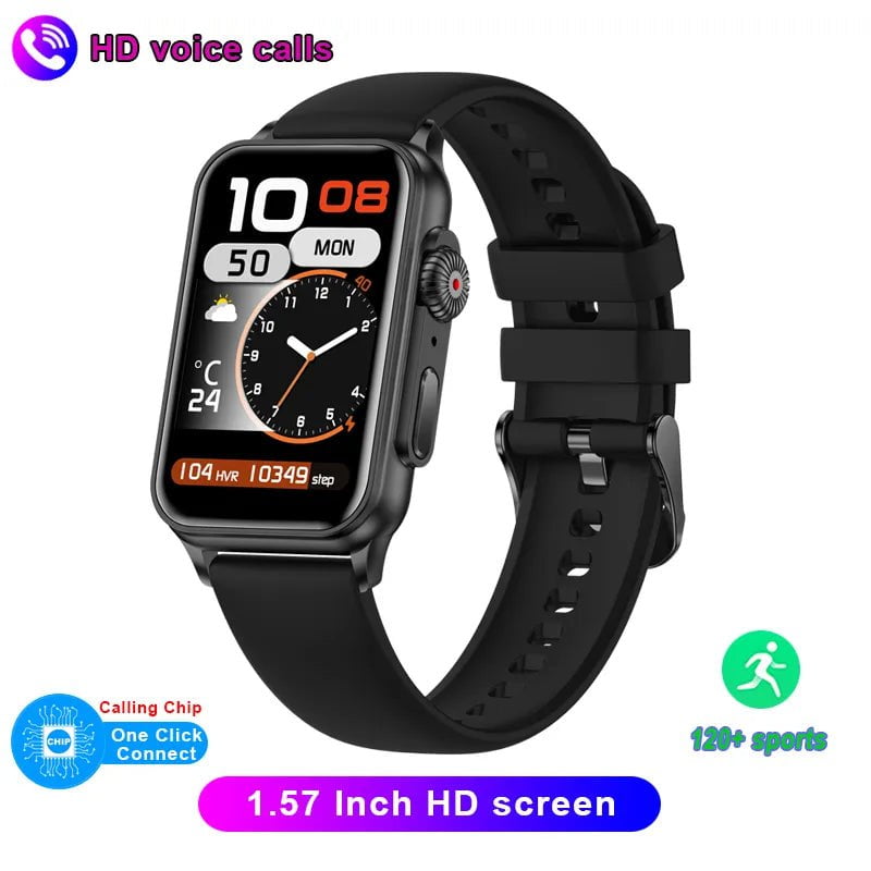 New Bluetooth Call Smartwatch with AI Voice Assistant Black