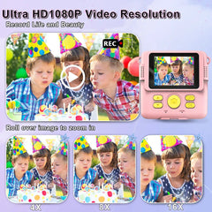 New Children Digital Camera - Instant Print for Kids, Thermal Print, Instant Photo Printing Camera, Video, Kids Toys for Girls