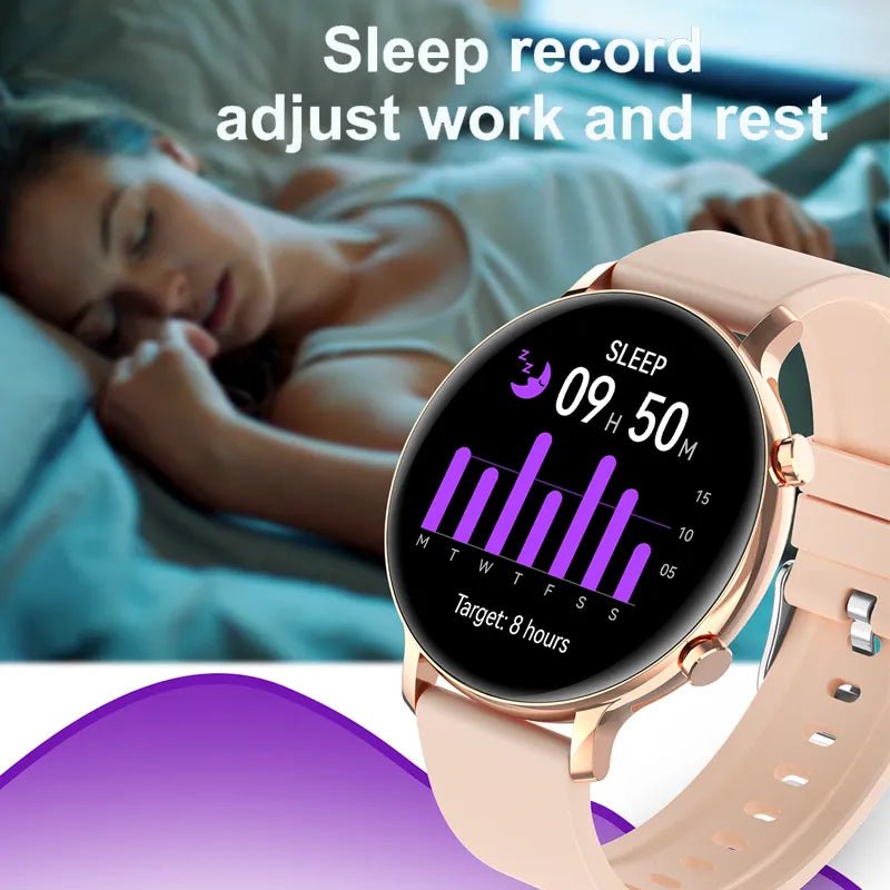 New ECG+PPG Women Smartwatch: Custom Dial, Fashion Bracelet, Sport Fitness Tracker, Bluetooth Call - For Android & iOS